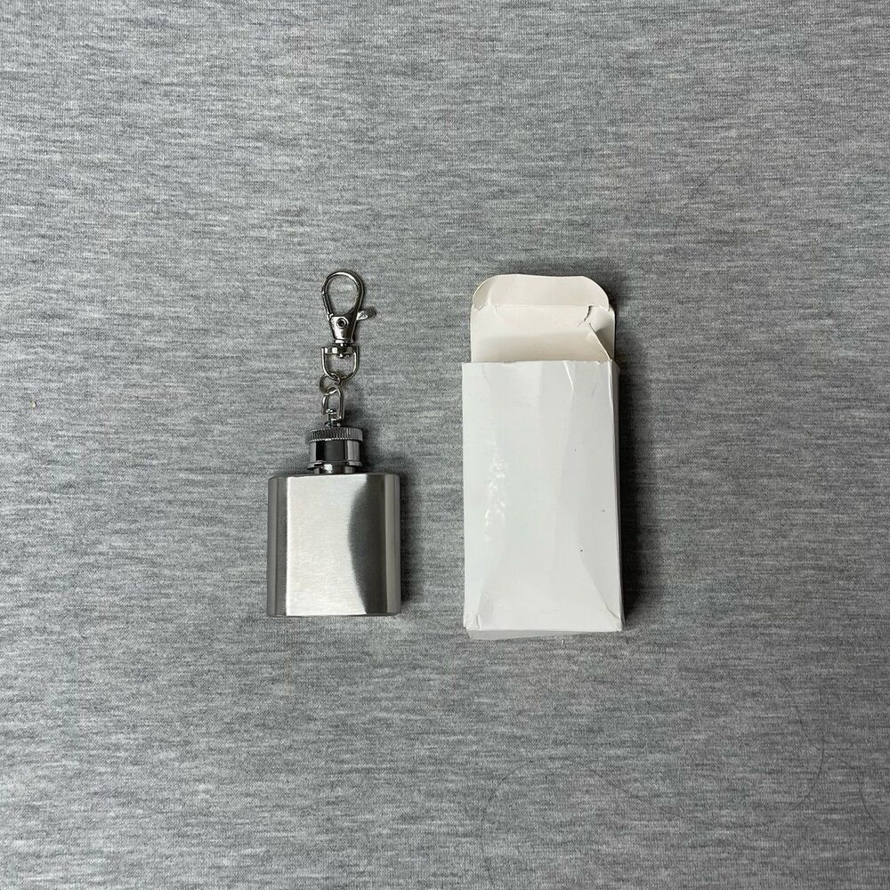 SHEIN 1 Oz Keychain Stainless Steel Flask Bottle